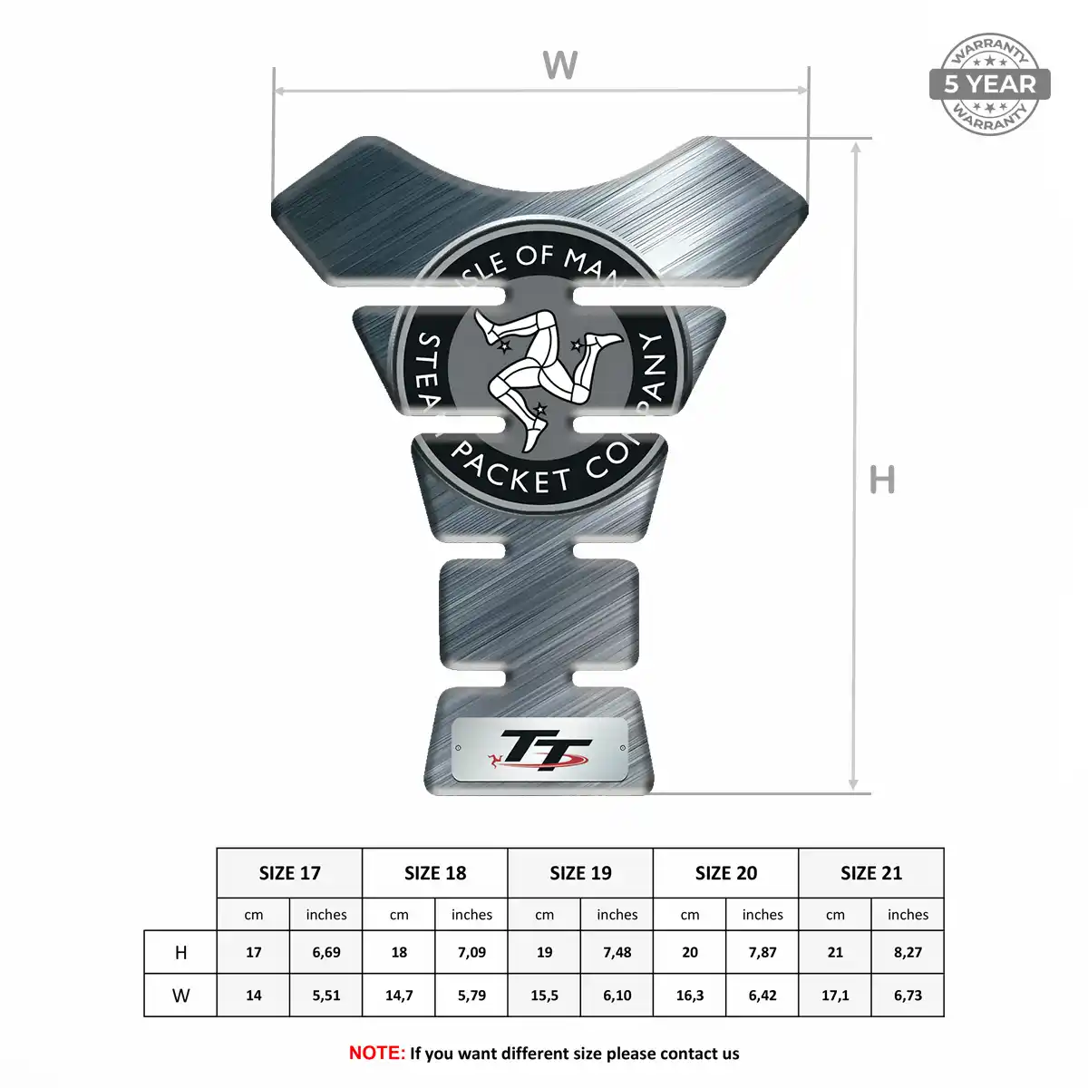 Isle of MAN Tank Pad Motorcycle Elite Finish