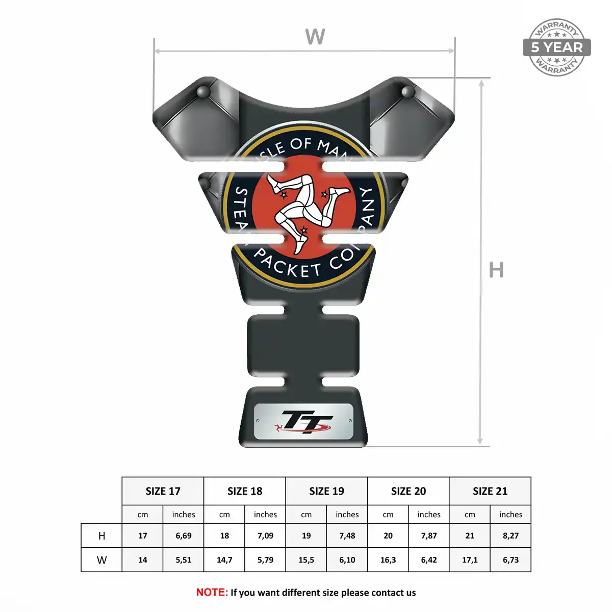 Isle of MAN Tank Pad Motorcycle Exclusive Series