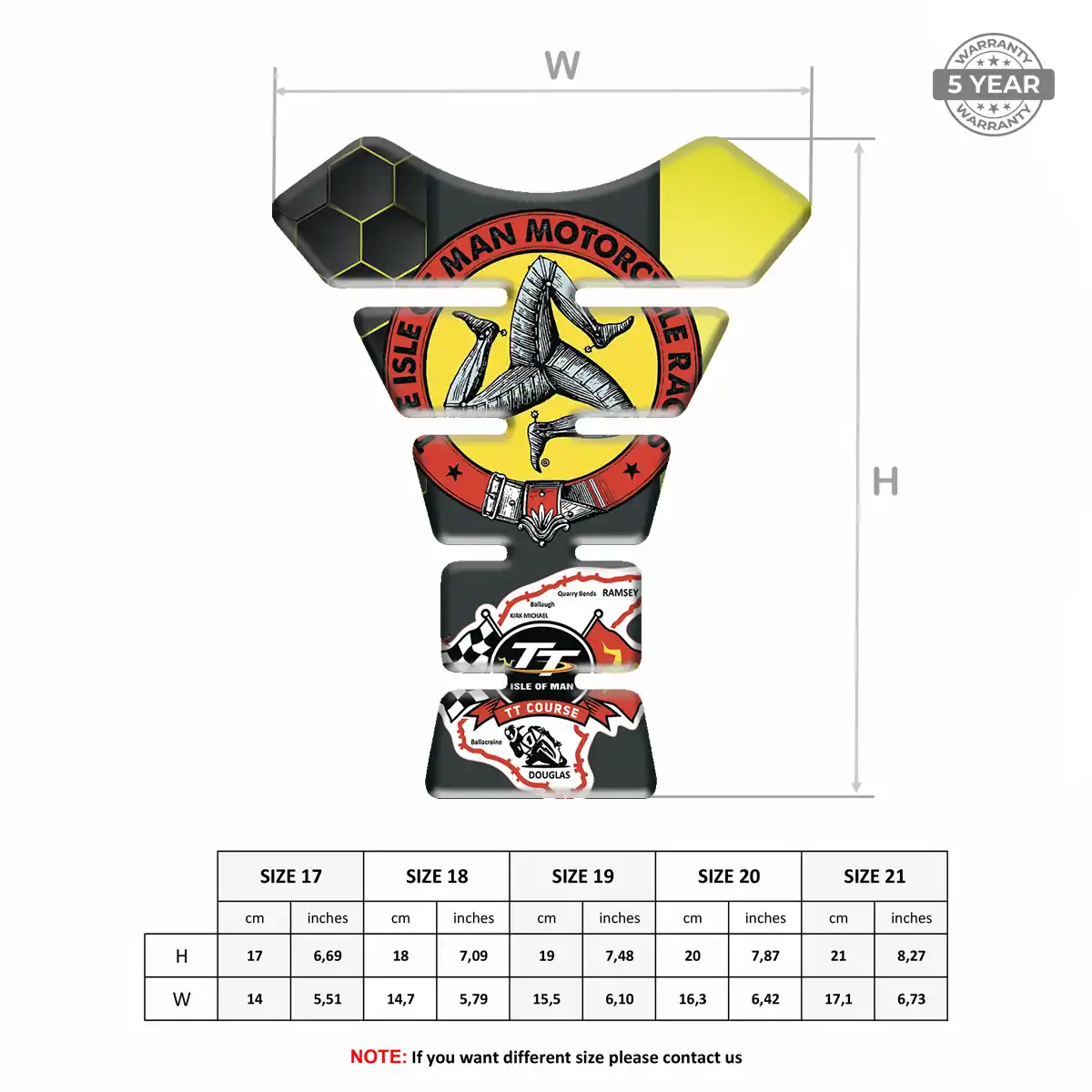 Isle of MAN Tank Pad Motorcycle Signature Grade