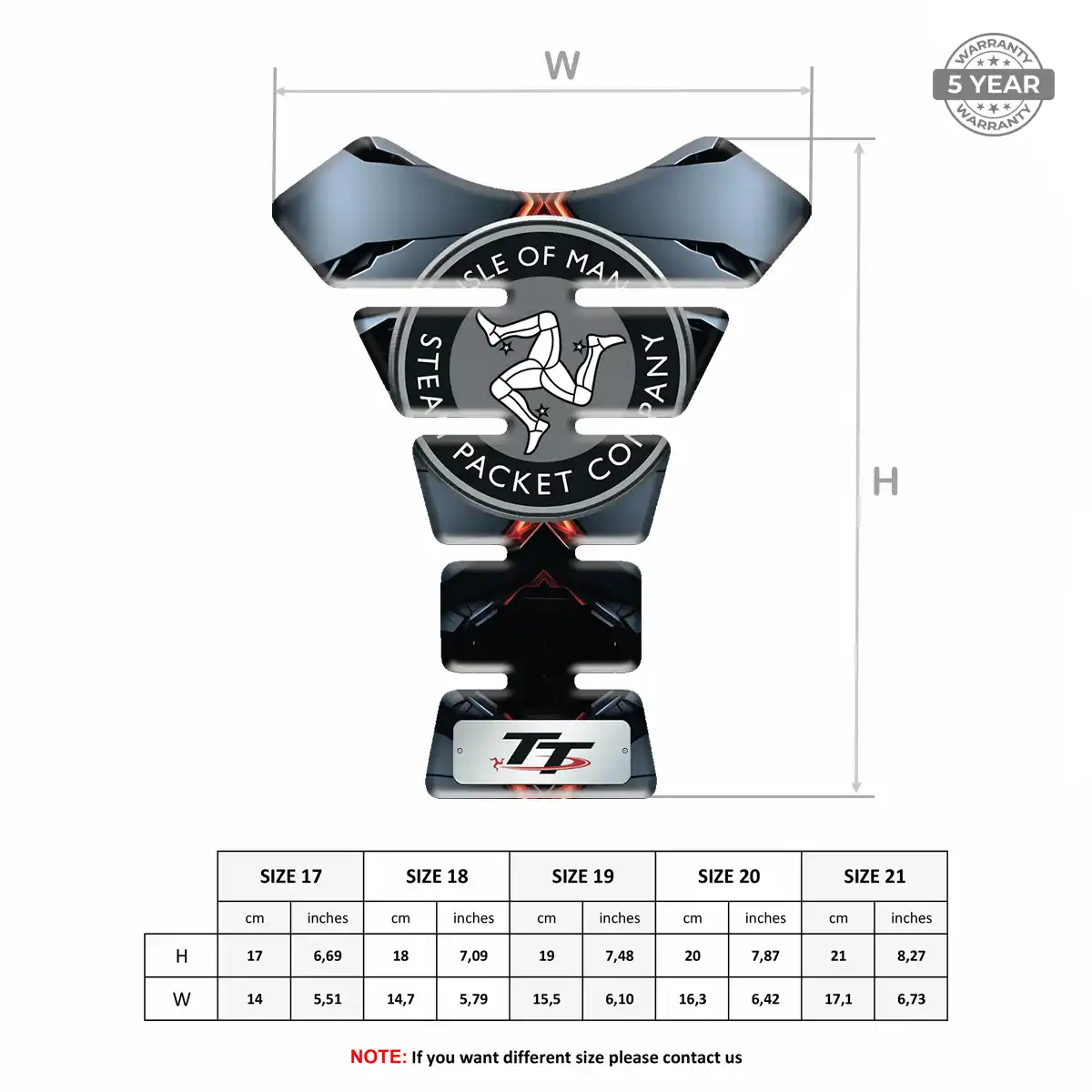 Isle of MAN Tank Pad Protector Deluxe Edition