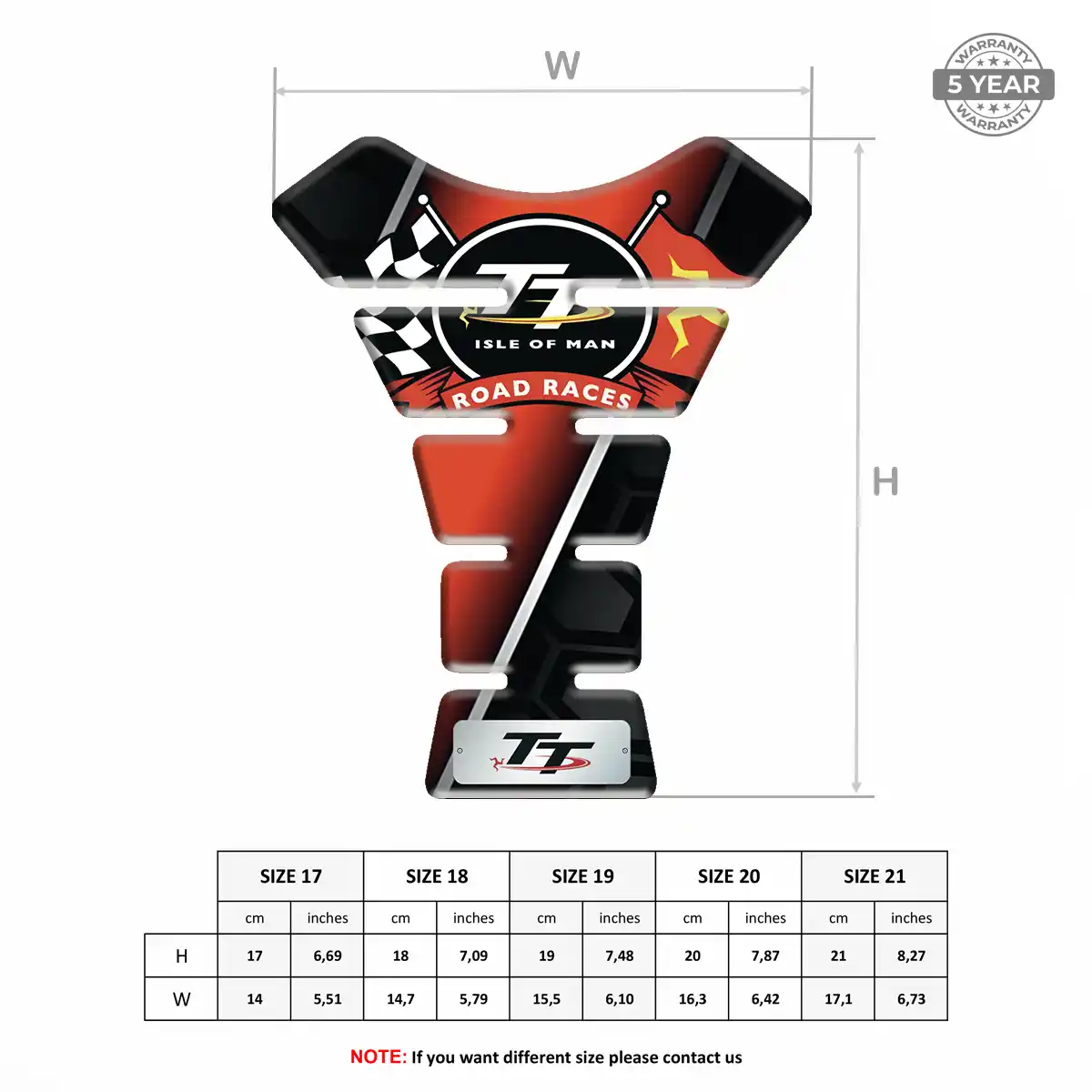 Isle of MAN Tank Pad Protector Elite Finish