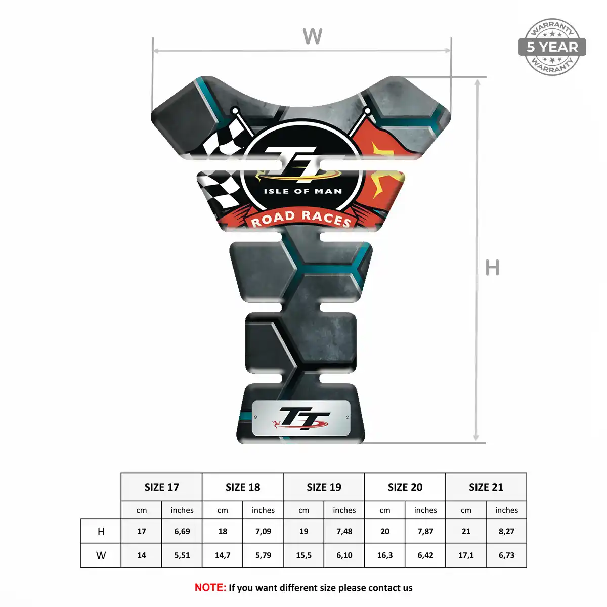 Isle of MAN Tank Pad Protector Motorbike Exclusive Series