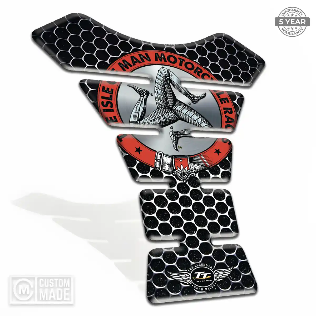 Isle of MAN Tank Pad Protector Motorcycle Signature Grade