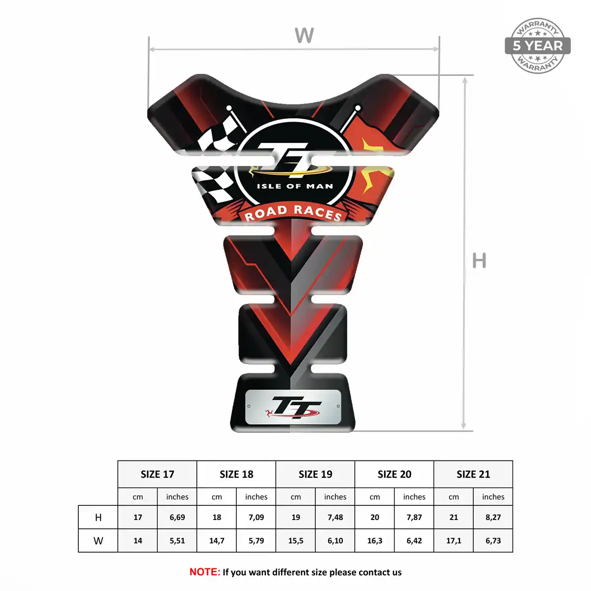 Isle of MAN Tank Pads Elite Finish