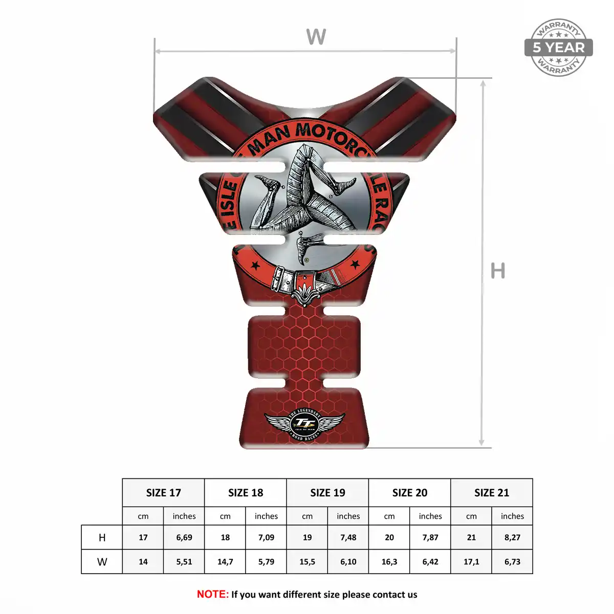 Isle of MAN Tank Pads Fuse Motorbike Exclusive Series
