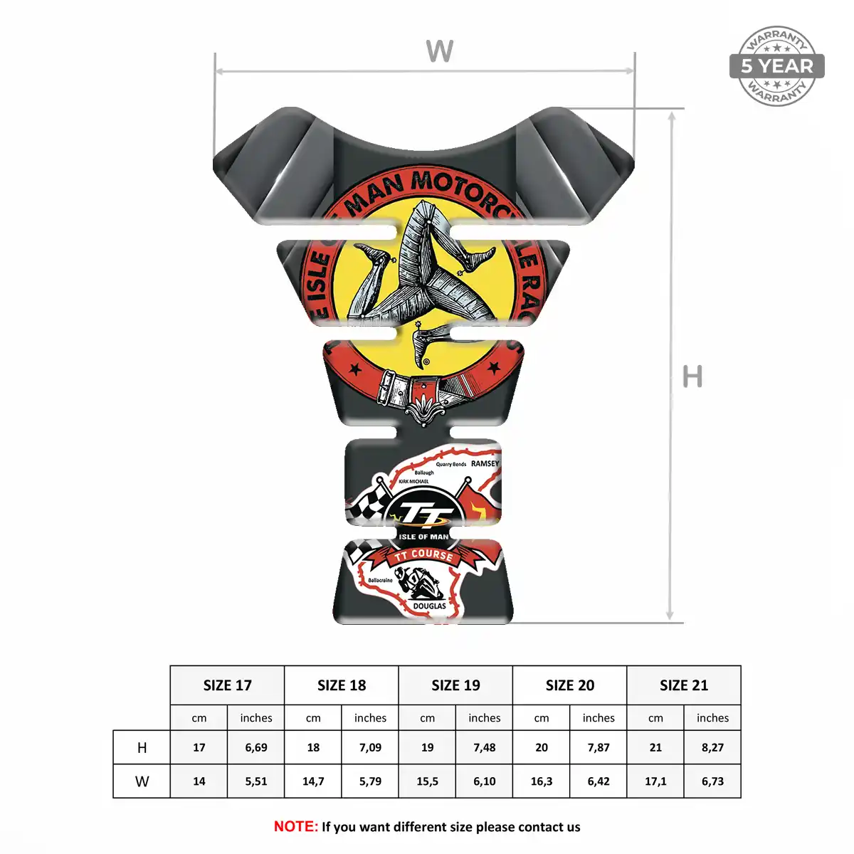 Isle of MAN Tank Pads Fuse Motorbike Signature Grade