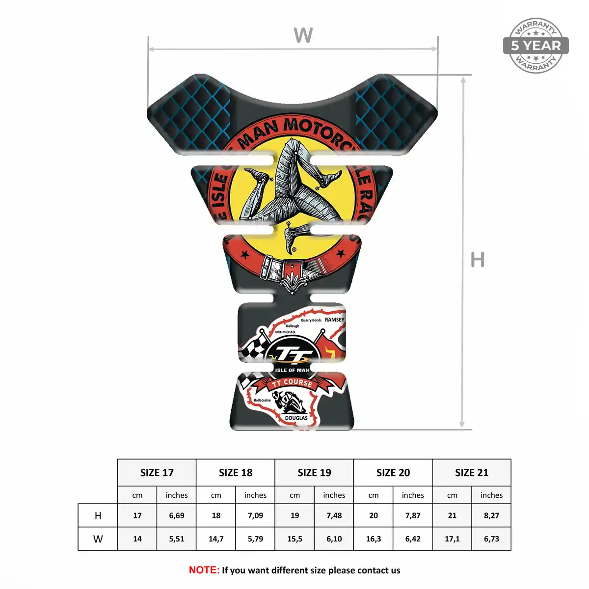 Isle of MAN Tank Pads Fuse Motorcycle Refined Design
