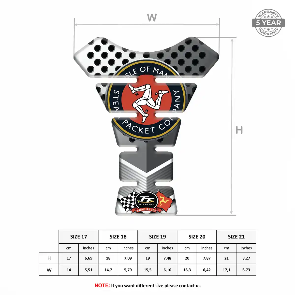 Isle of MAN Tank Pads Guards Exclusive Series