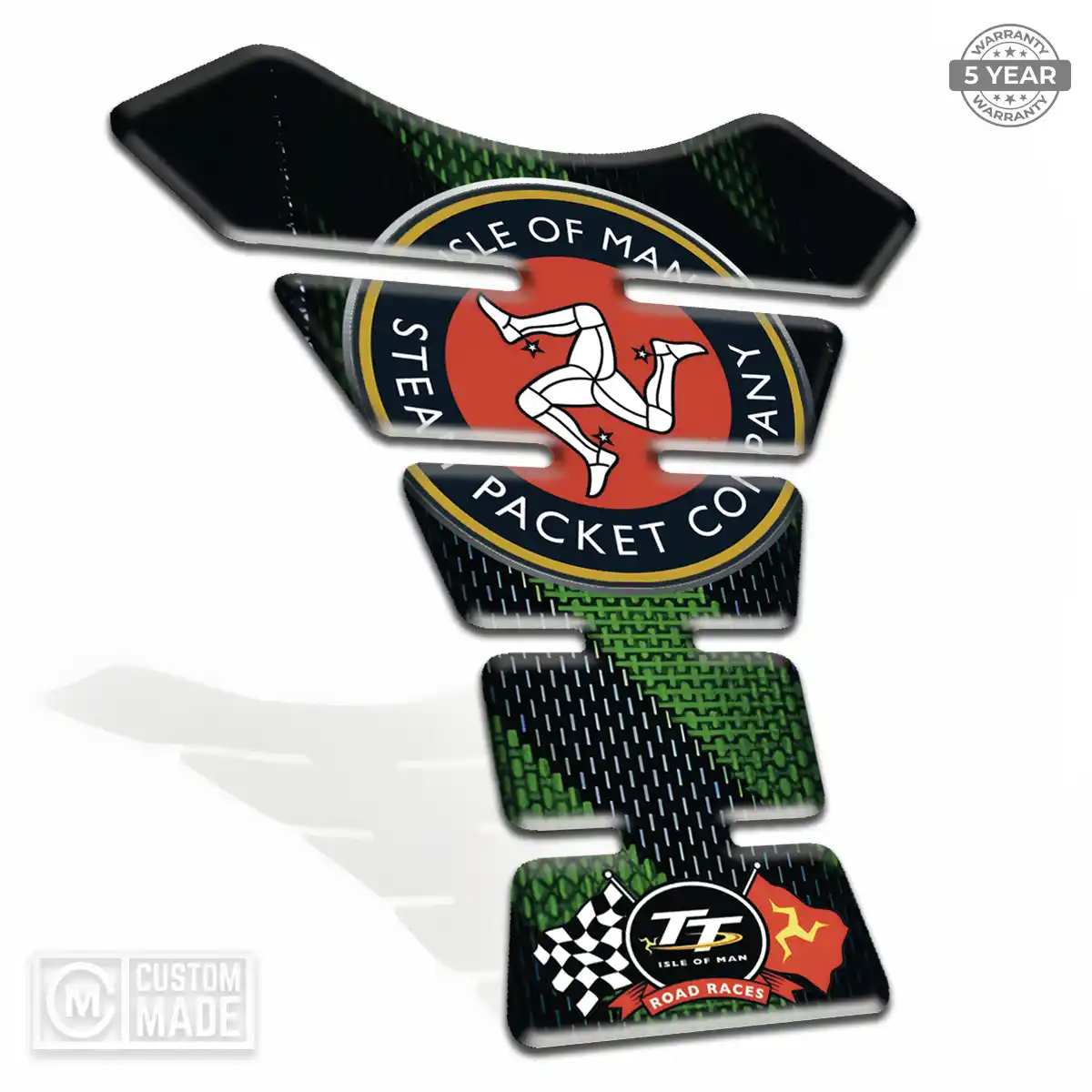 Isle of MAN Tank Pads Guards Motorcycle Elite Finish