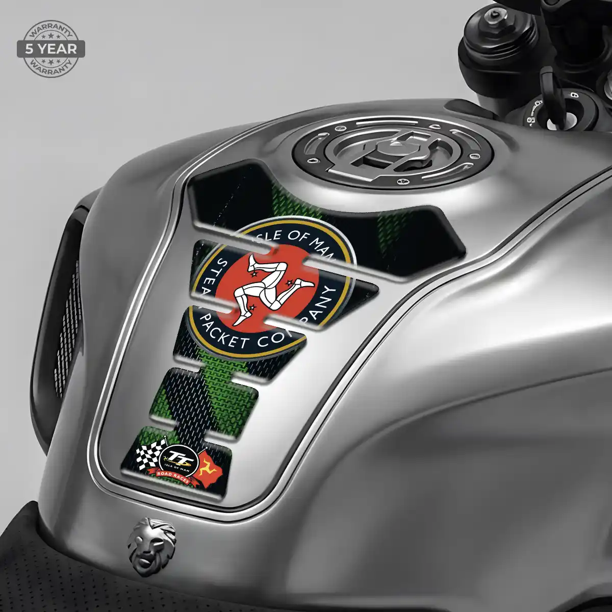 Isle of MAN Tank Pads Guards Motorcycle Elite Finish