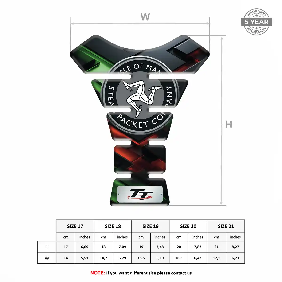 Isle of MAN Tank Pads Guards Sleek Style