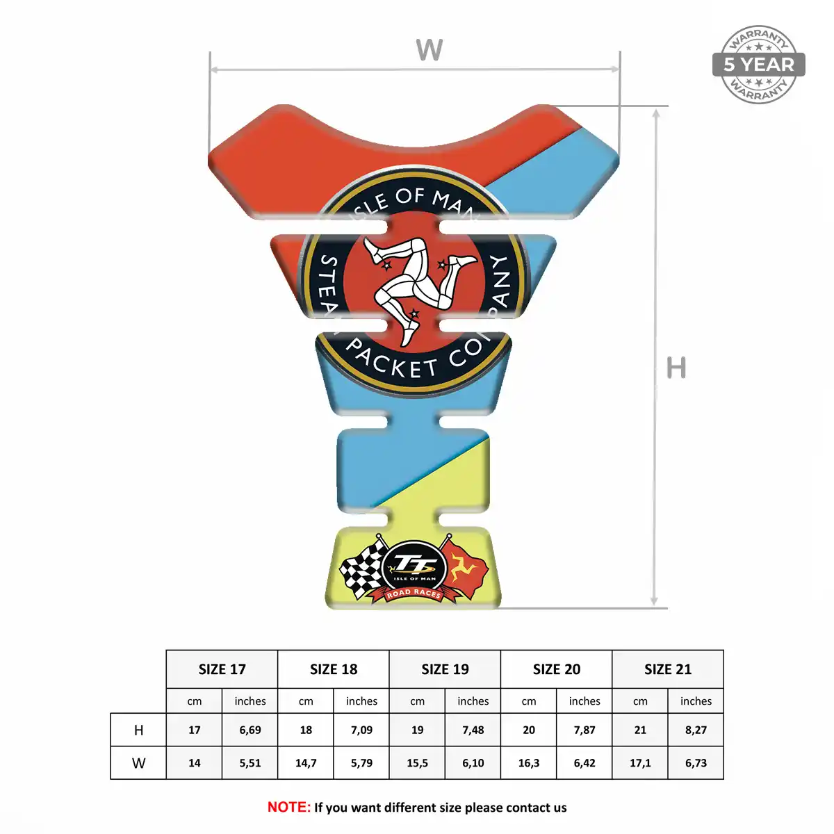 Isle of MAN Tank Pads Motorbike Elite Finish