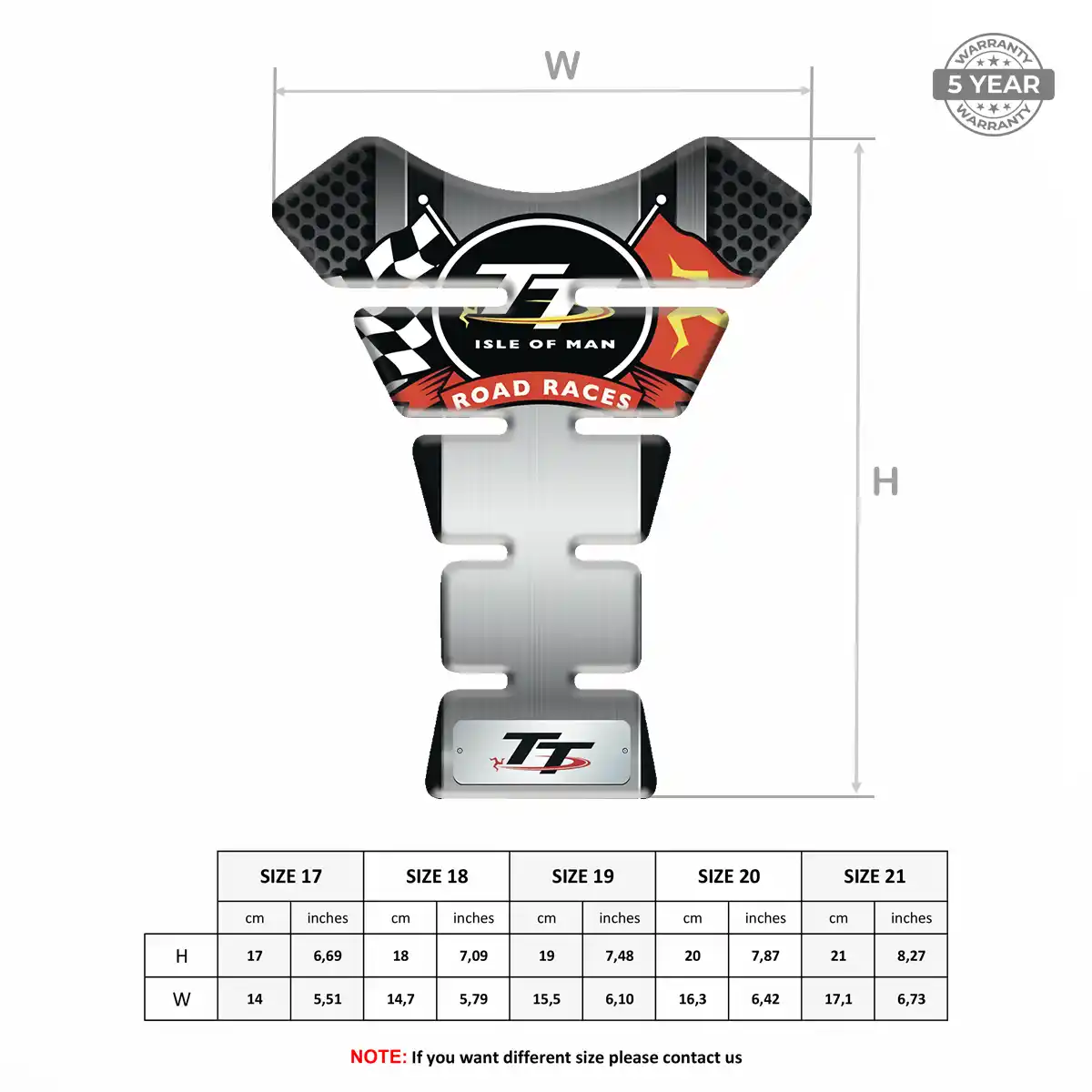 Isle of MAN Tank Pads Motorbike Exclusive Series