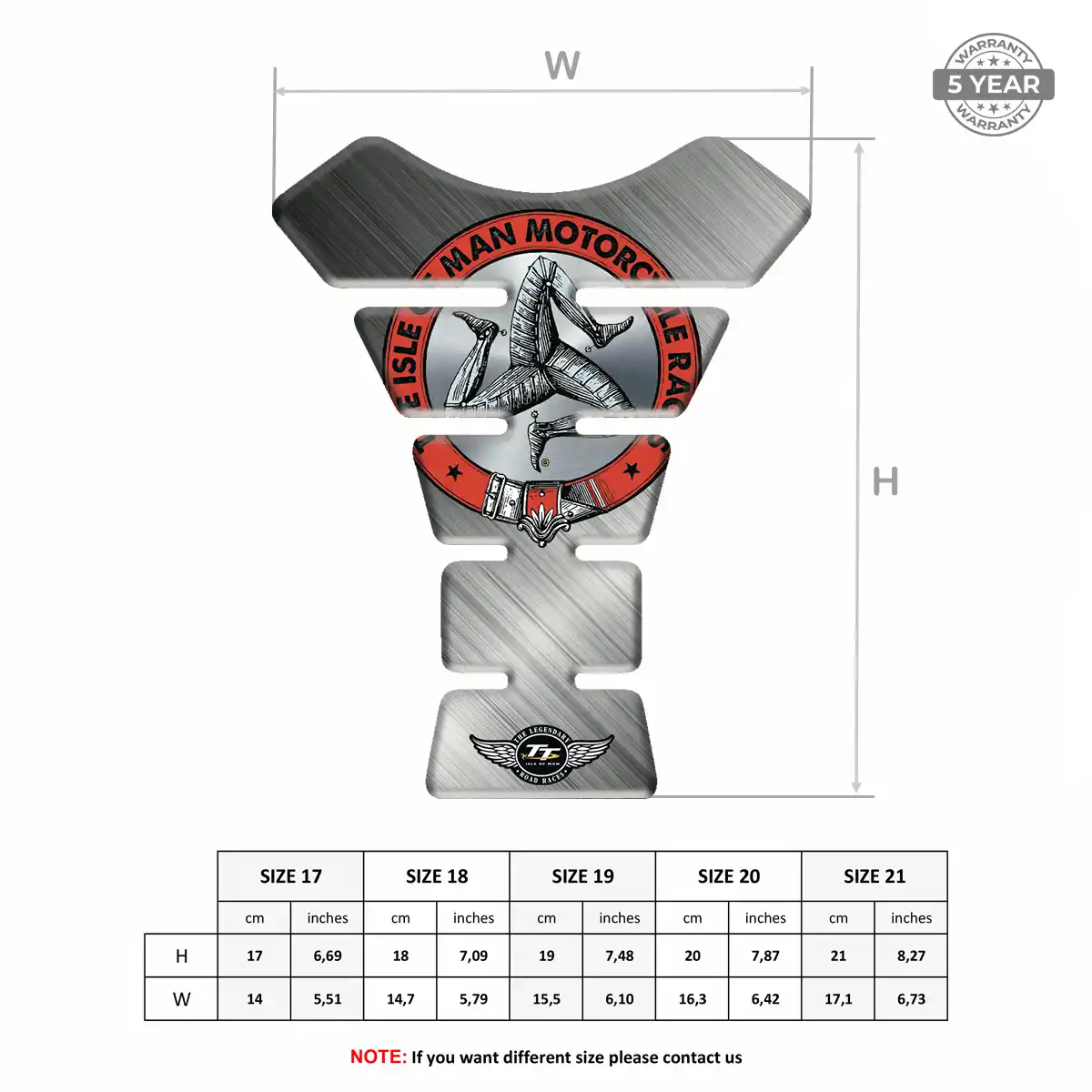 Isle of MAN Tank Pads Motorcycle Exclusive Series