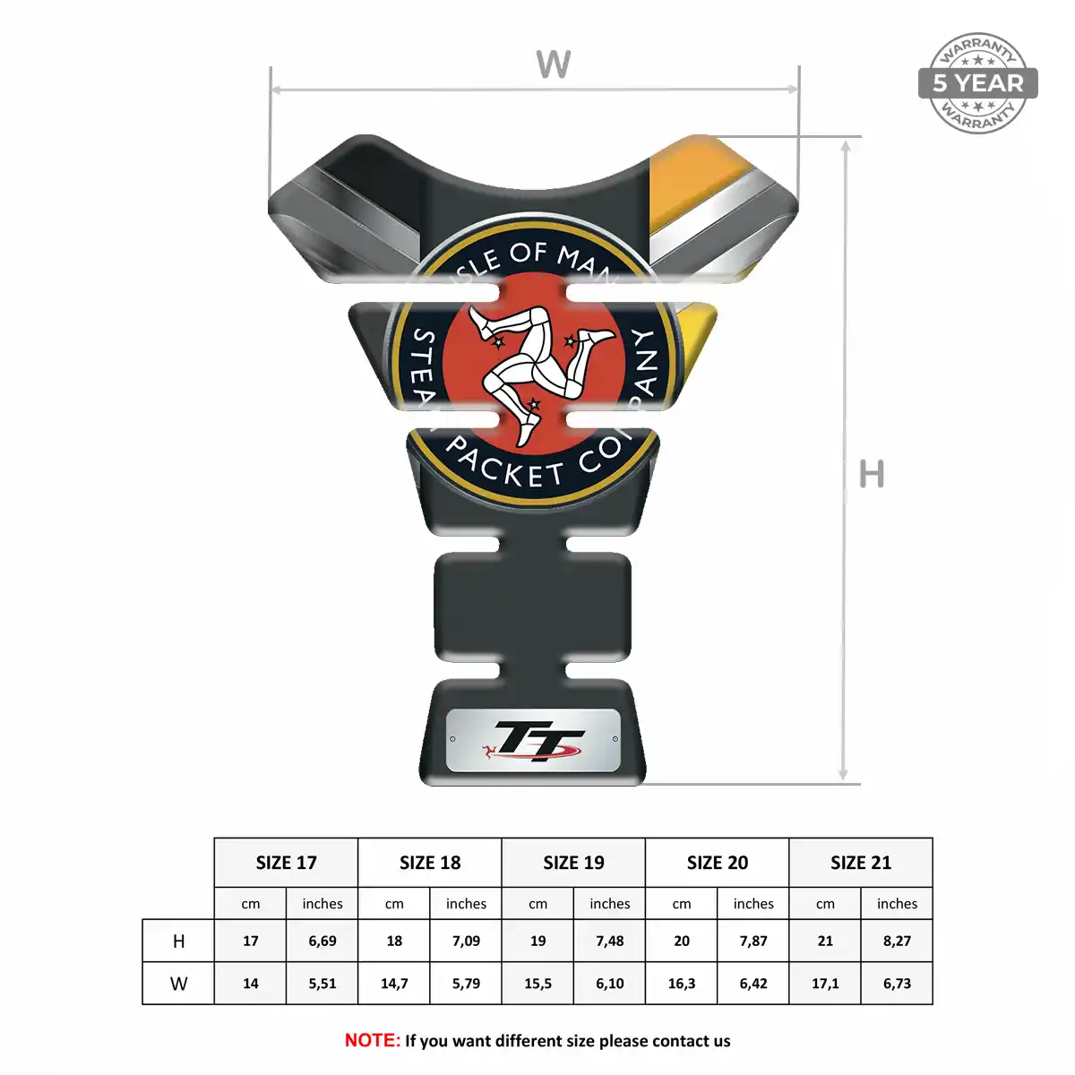 Isle of MAN Tank Pads Motorcycle Prime Quality