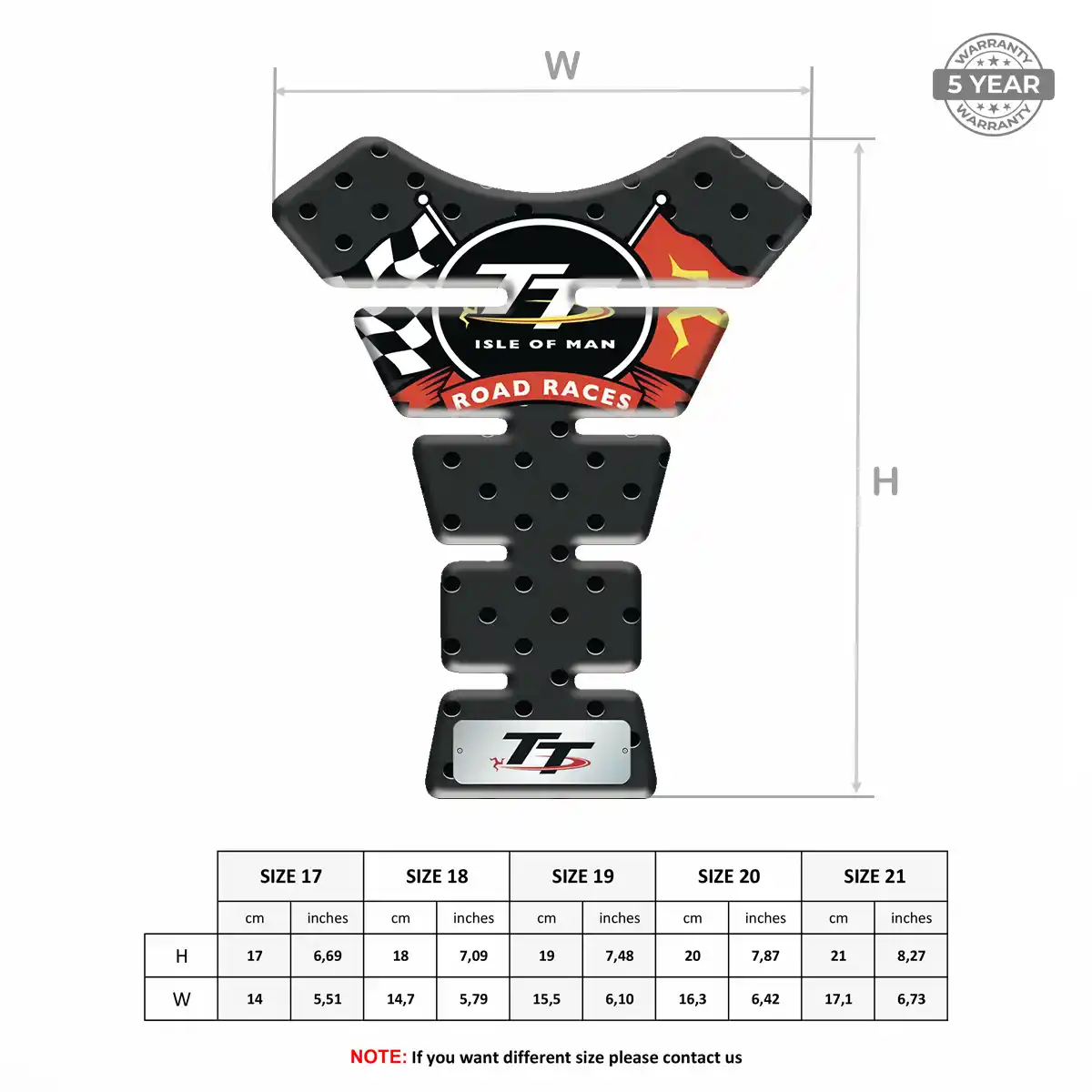 Isle of MAN Tank Pads Motorcycle Signature Grade