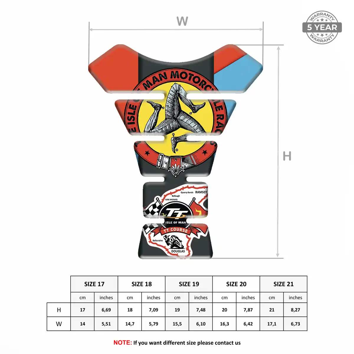 Isle of MAN Tank Pads Sleek Style