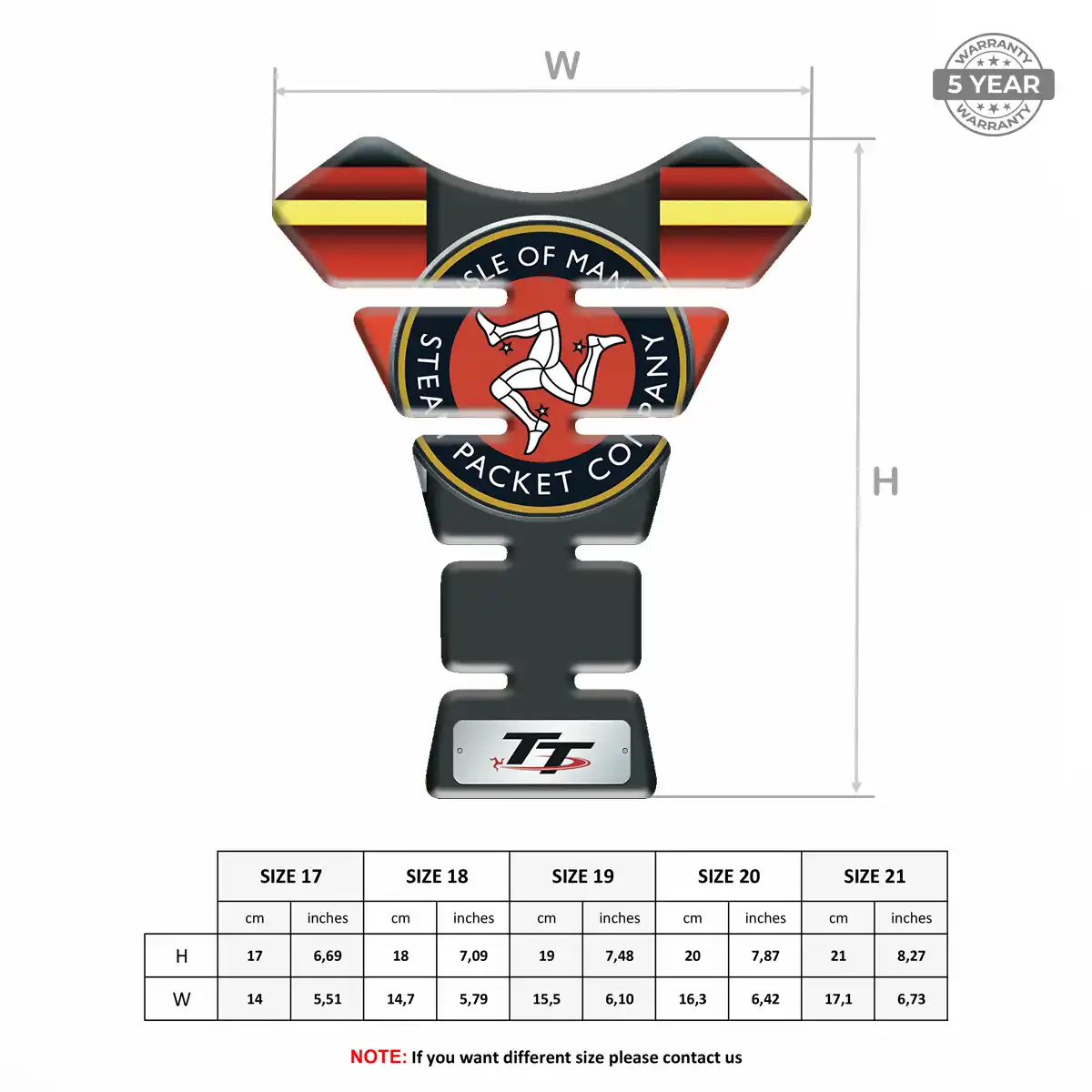 Isle of MAN Tank Protector Fuse Motorcycle Signature Grade