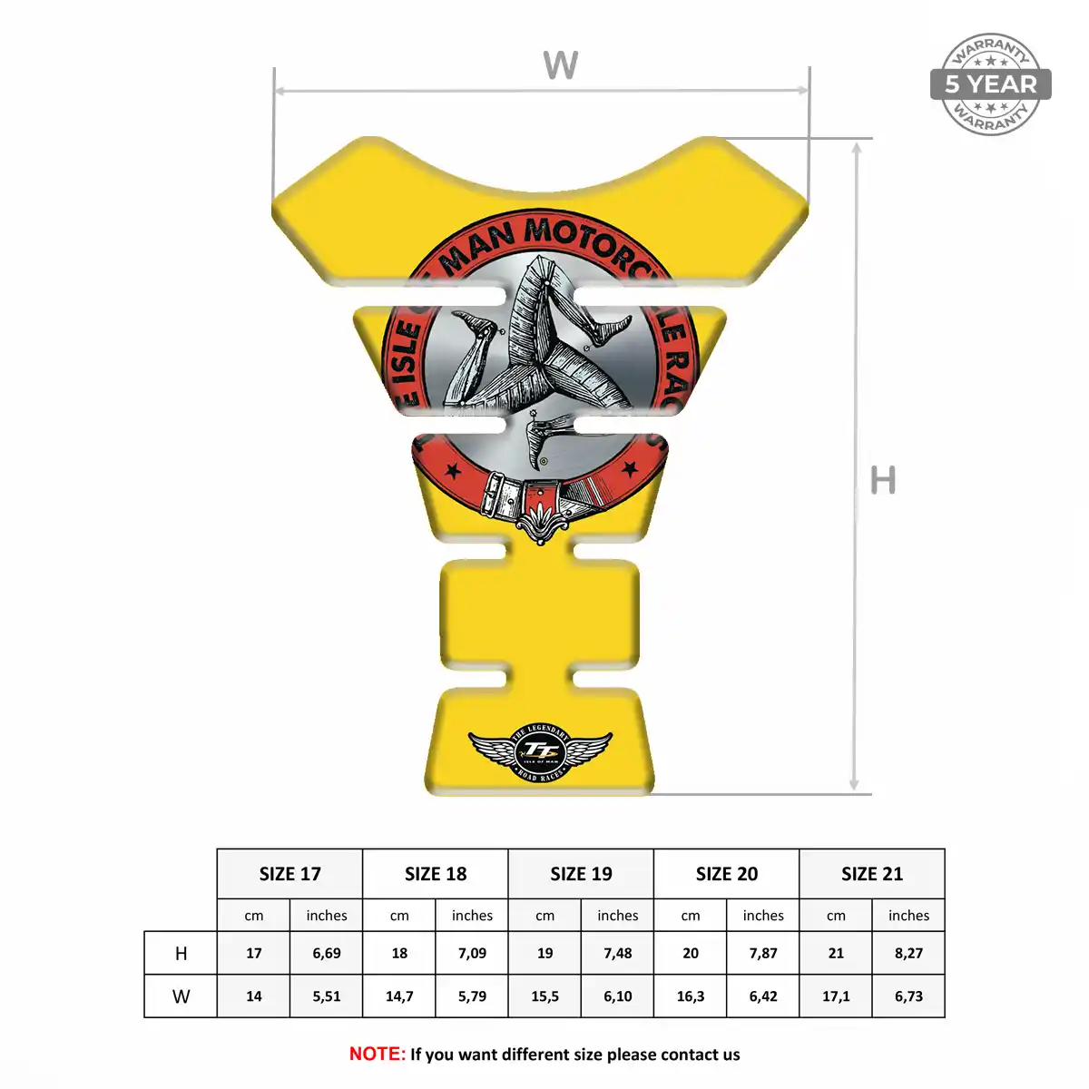 Isle of MAN Tank Protector Fuse Motorcycle Superior Craft