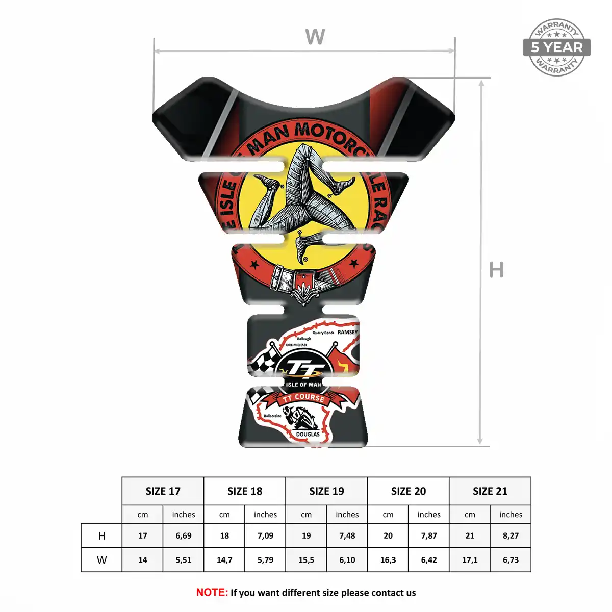 Isle of MAN Tank Protector Guard Motorbike Prestige Line