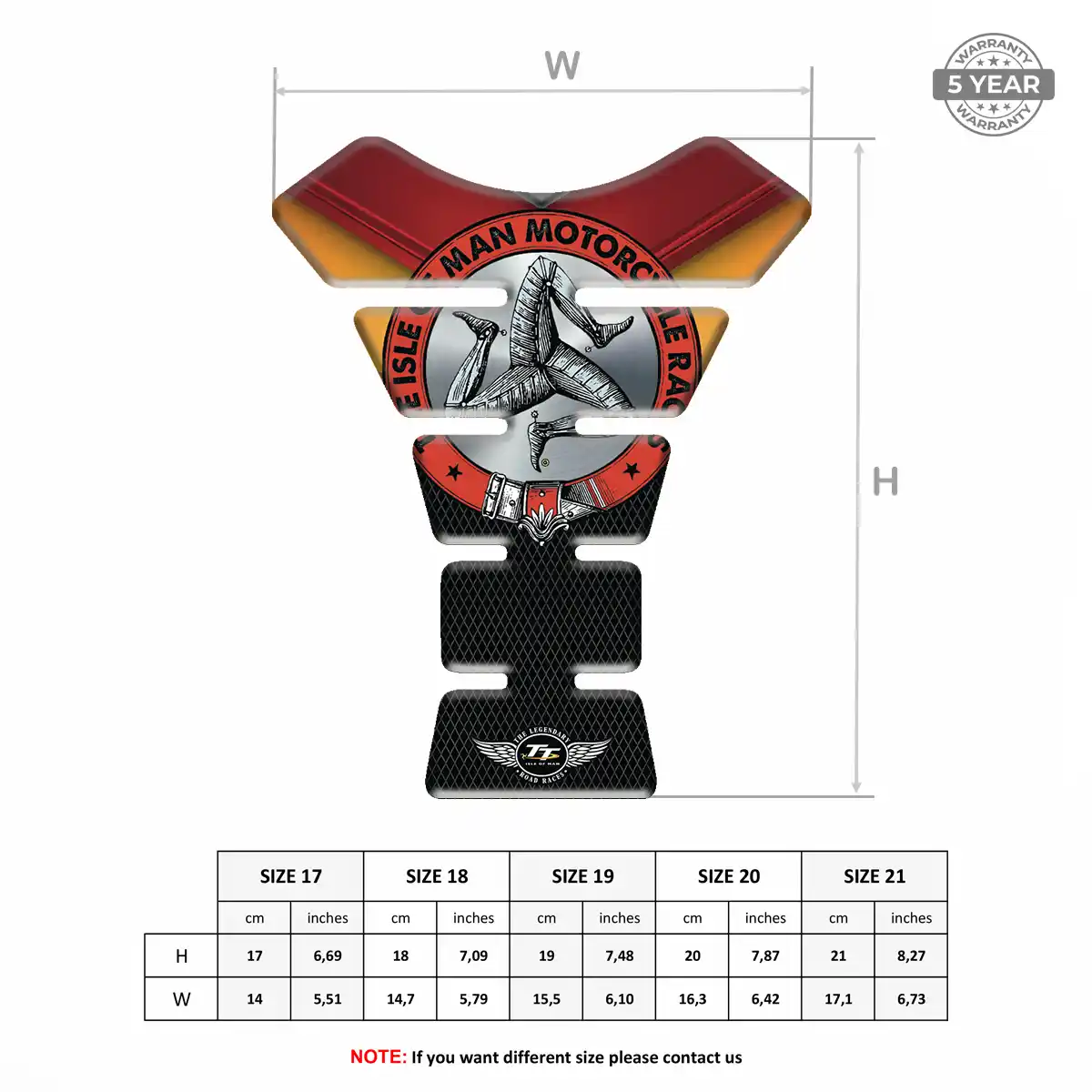 Isle of MAN Tank Protector Guards Elite Finish