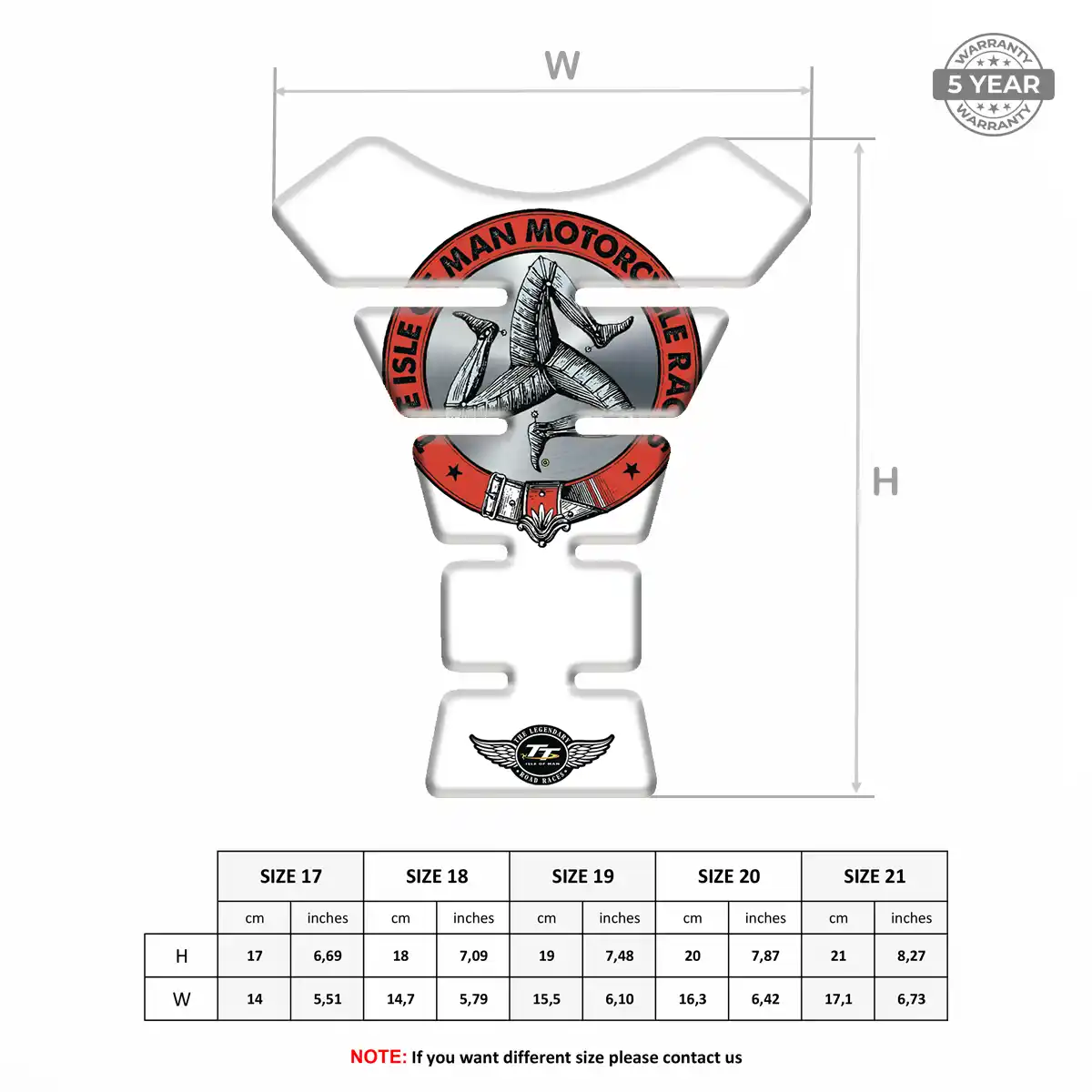 Isle of MAN Tank Protector Guards Motorbike Exclusive Series