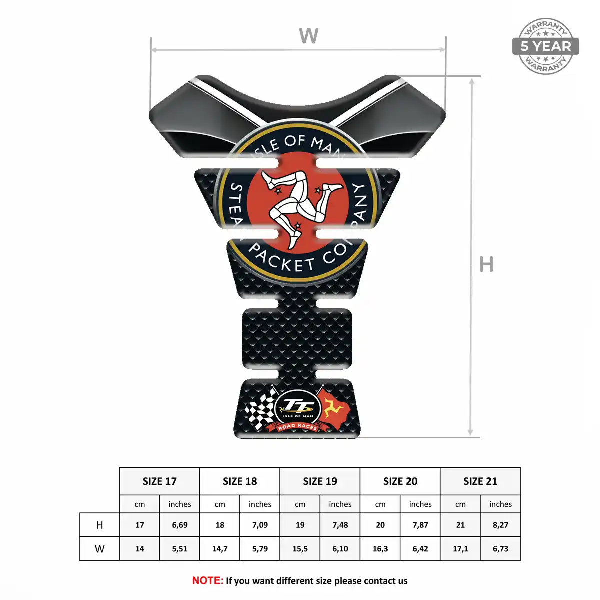 Isle of MAN Tank Protector Motorbike Refined Design