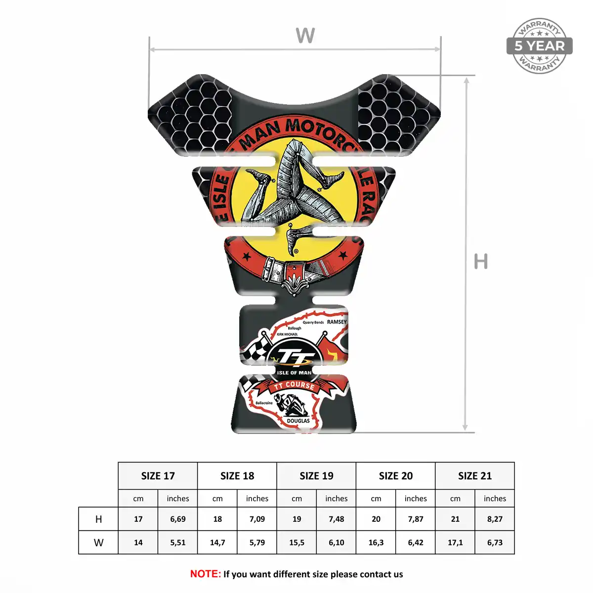 Isle of MAN Tank Protector Motorbike Superior Craft