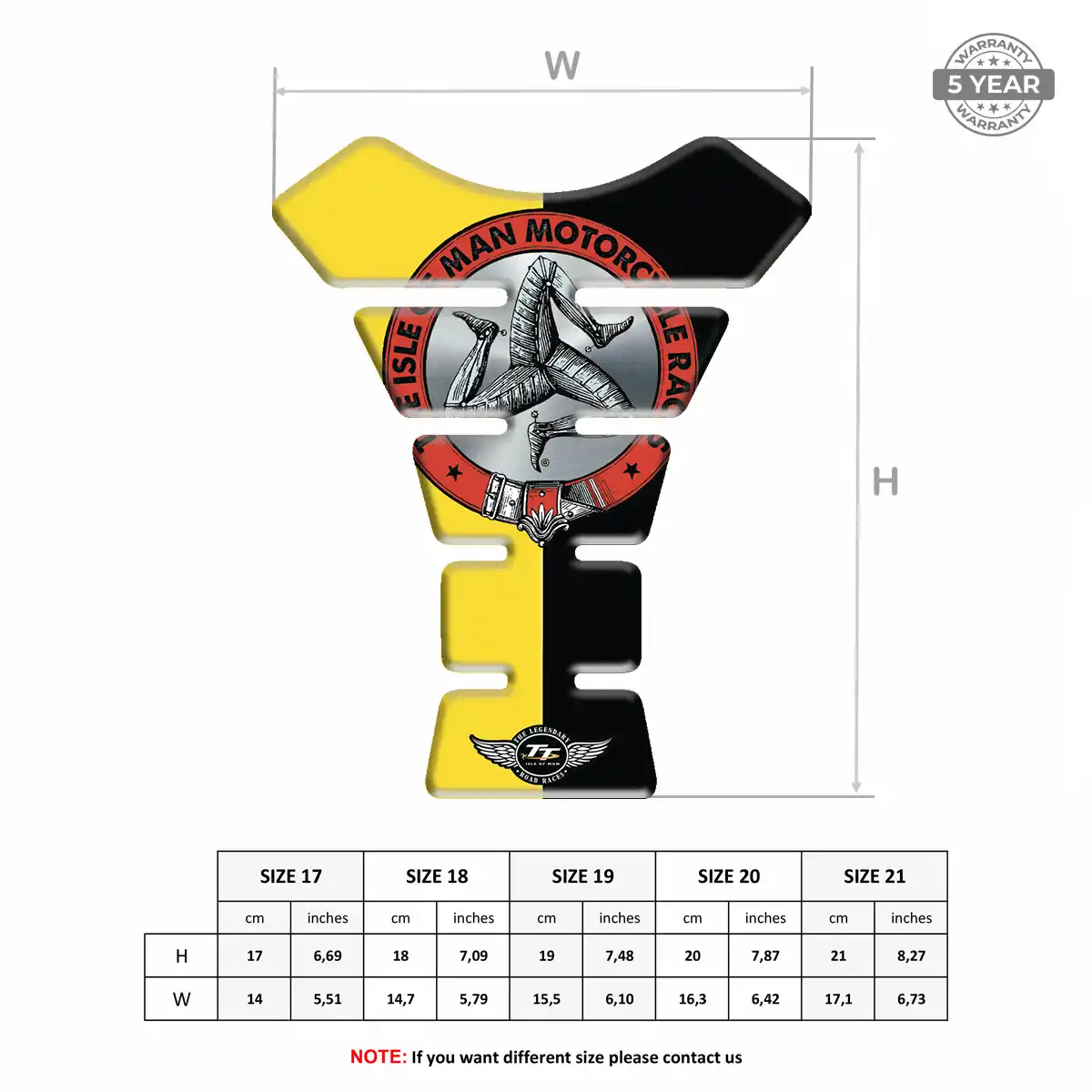 Isle of MAN Tank Protector Motorcycle Deluxe Edition