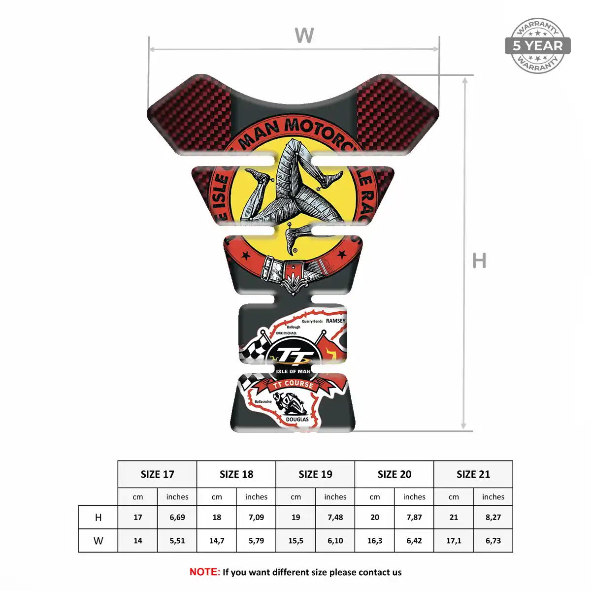 Isle of MAN Tank Protector Motorcycle Refined Design