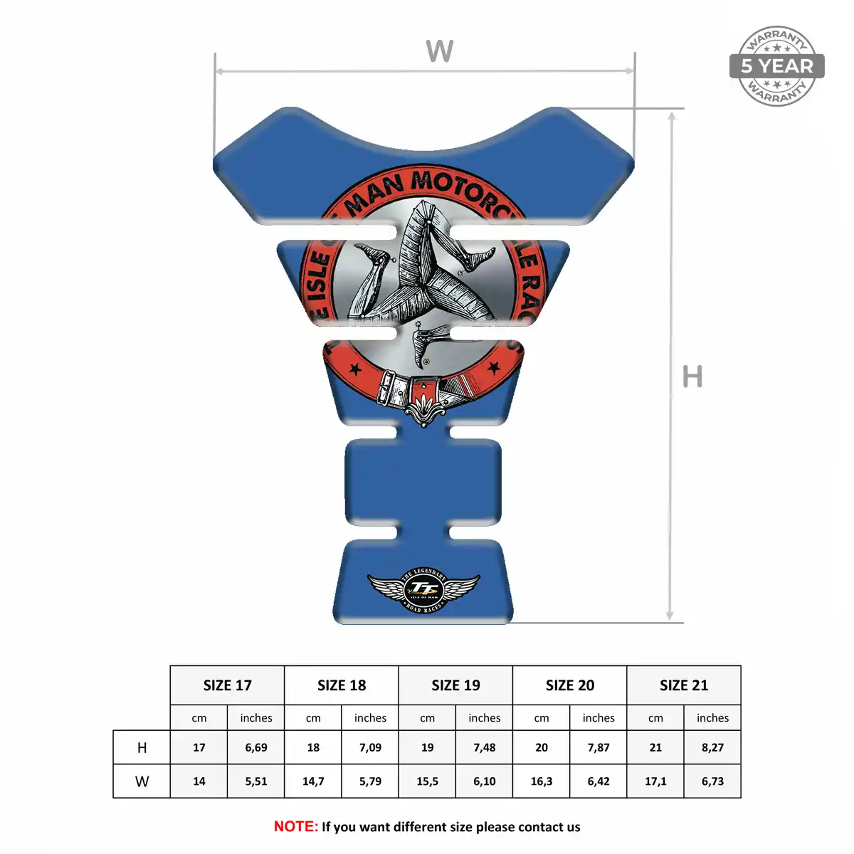 Isle of MAN Tank Protector Motorcycle Signature Grade