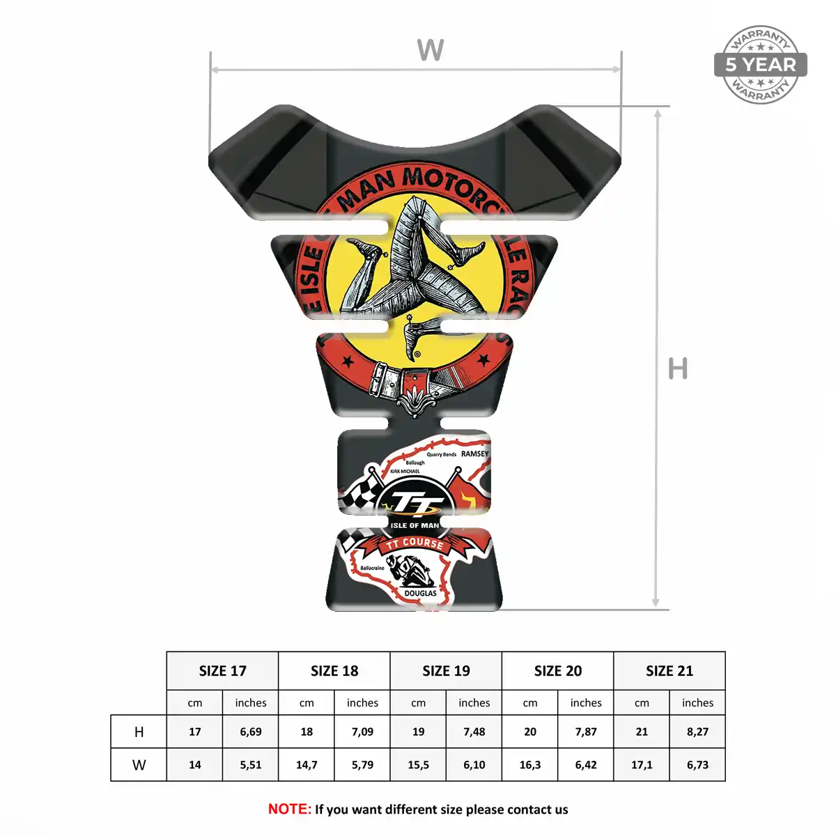 Isle of MAN Tank Protector Pad Refined Design