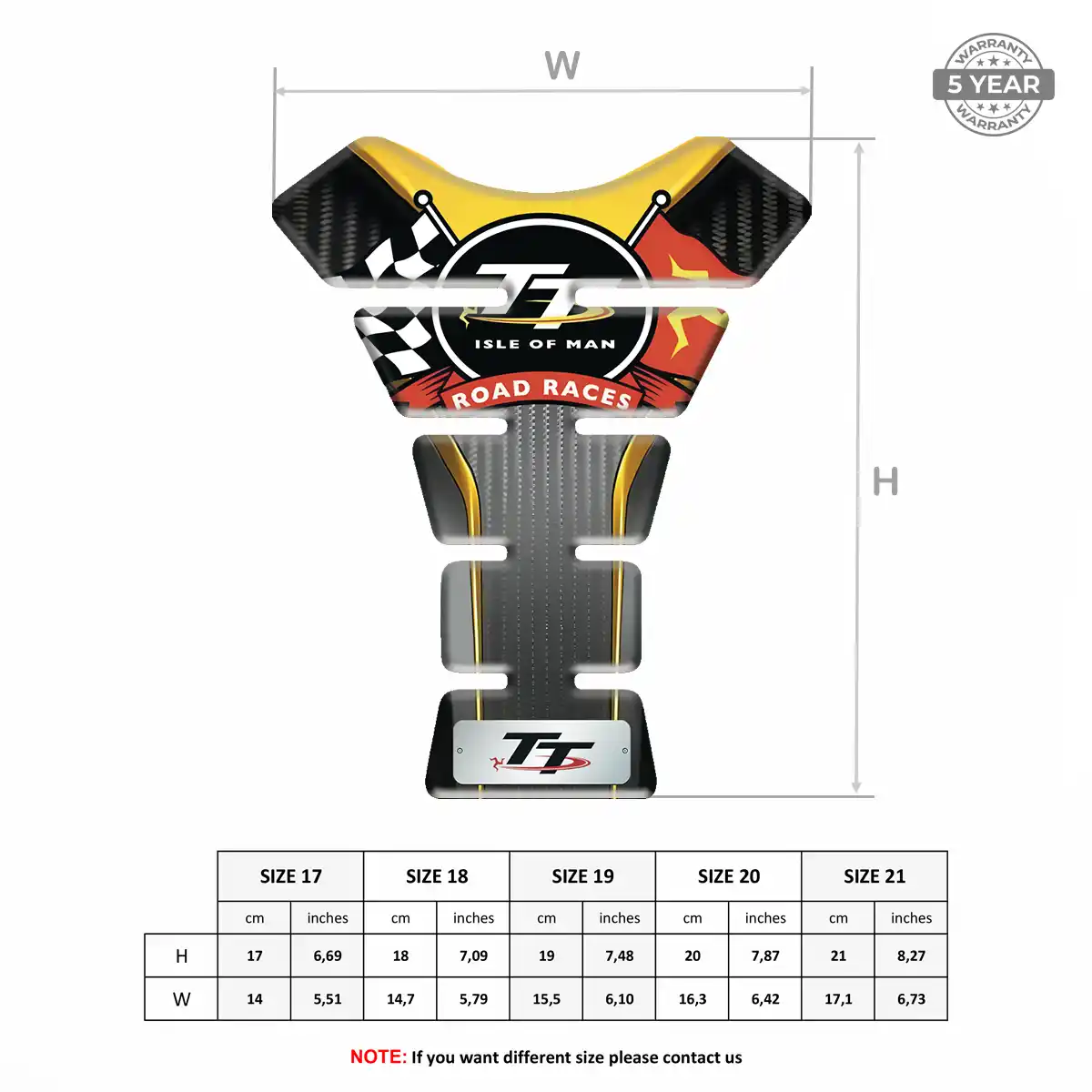 Isle of MAN Tank Protector Pads Motorbike Signature Grade