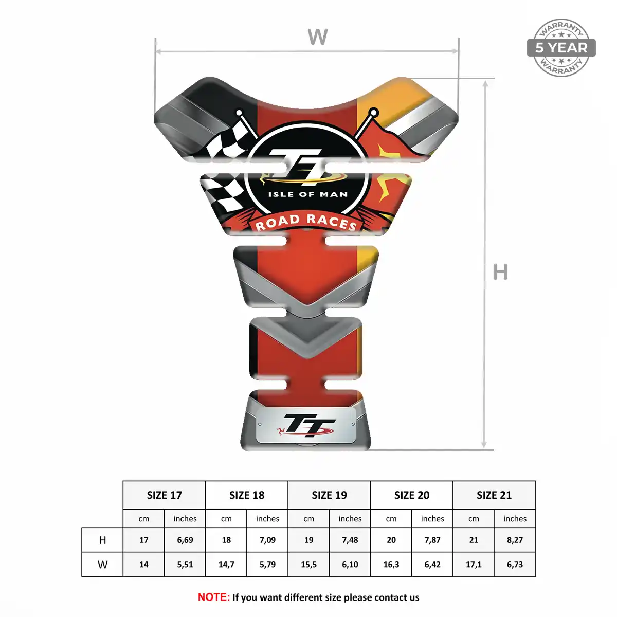 Isle of MAN Tank Protector Pads Refined Design