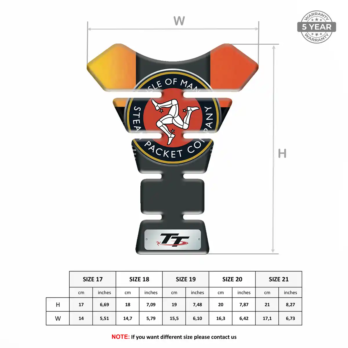 Isle of MAN Tank Scratch Protector Refined Design
