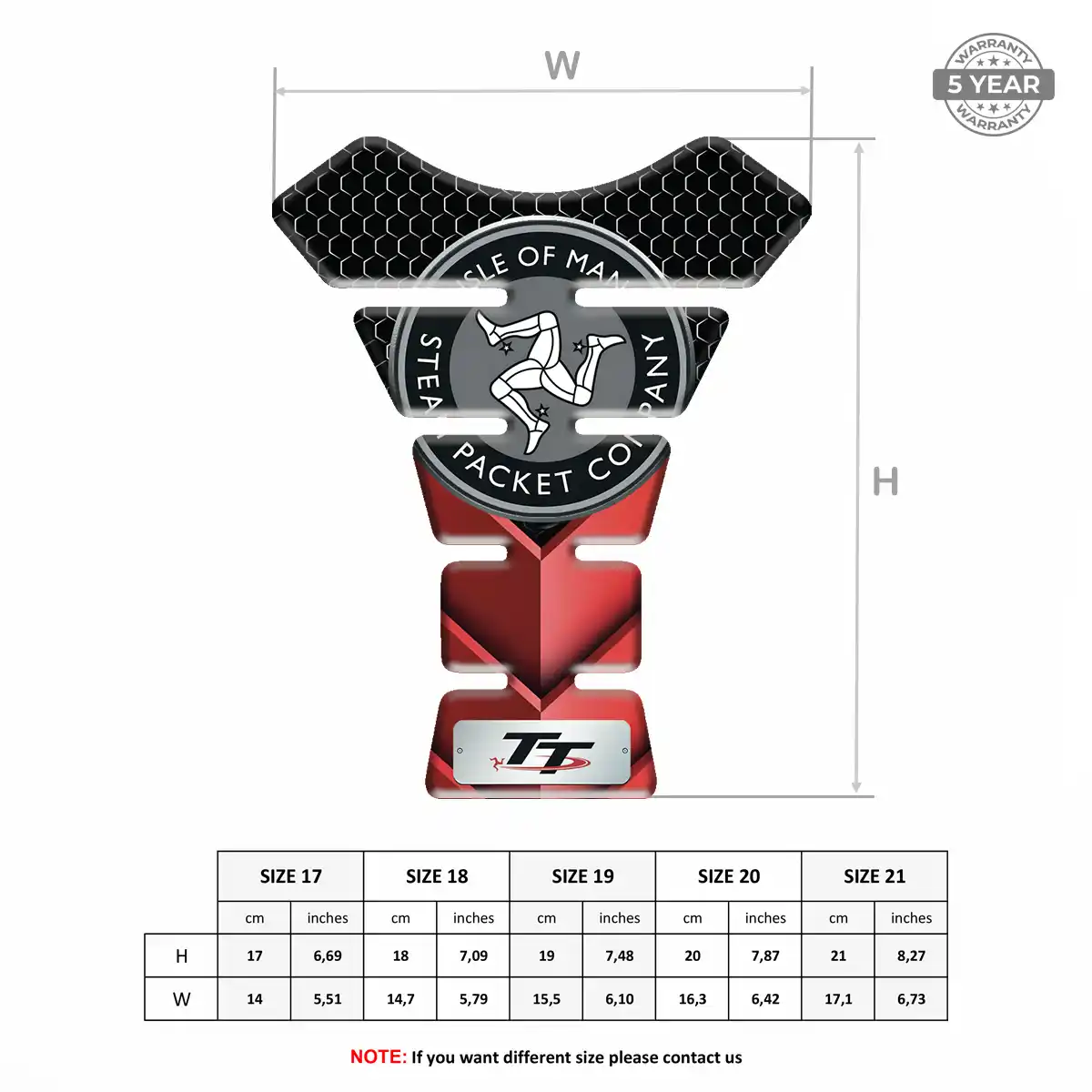 Isle of MAN Tank Sticker Prime Quality