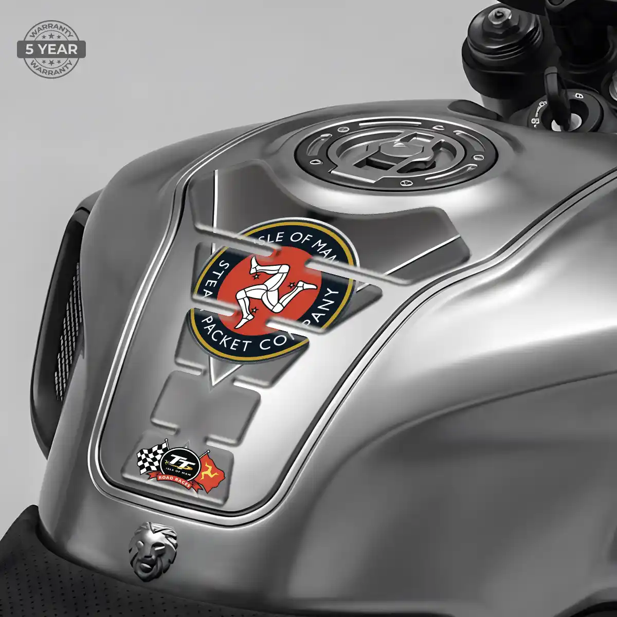 Isle of MAN Tank Sticker Refined Design