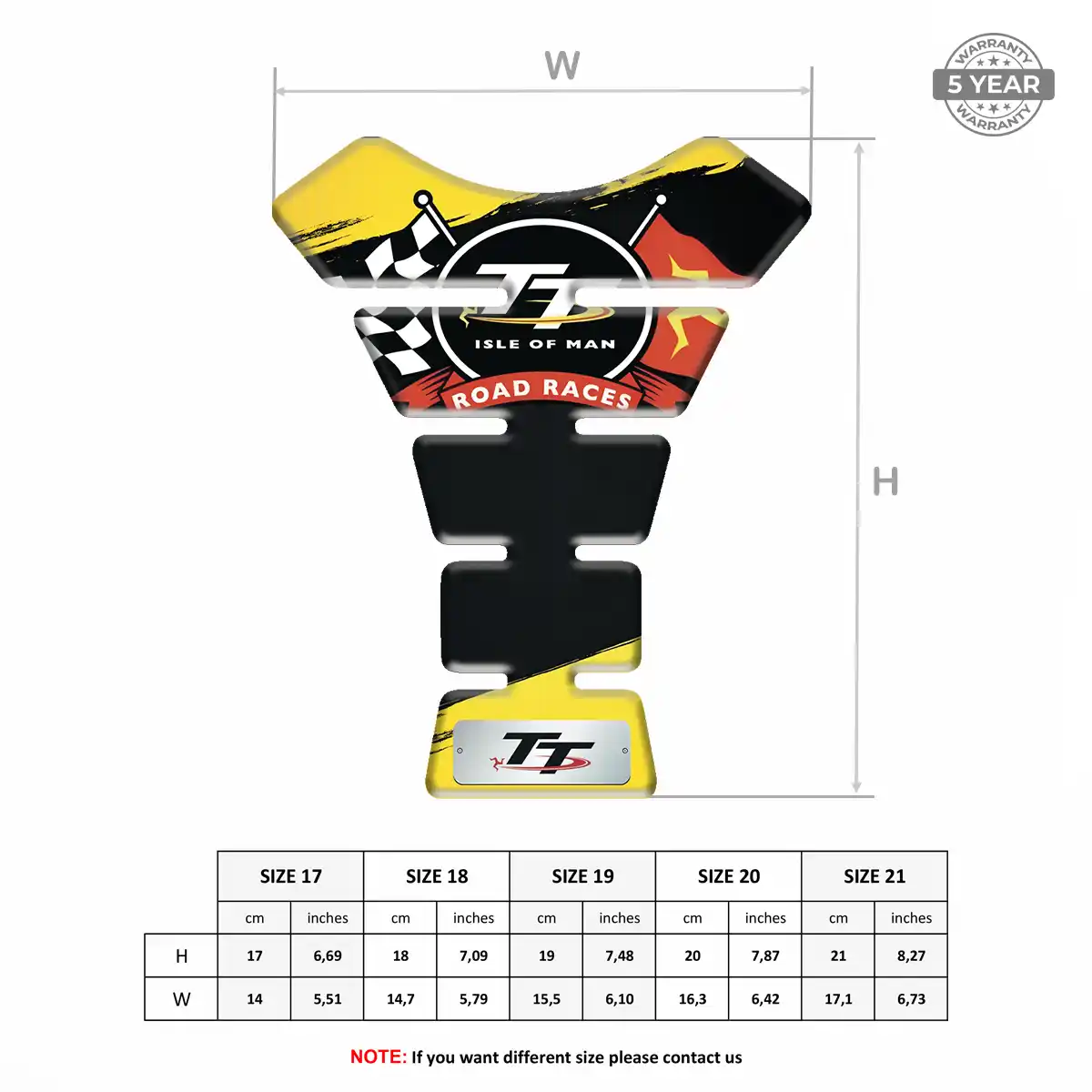 Isle of MAN Tank Sticker Signature Grade