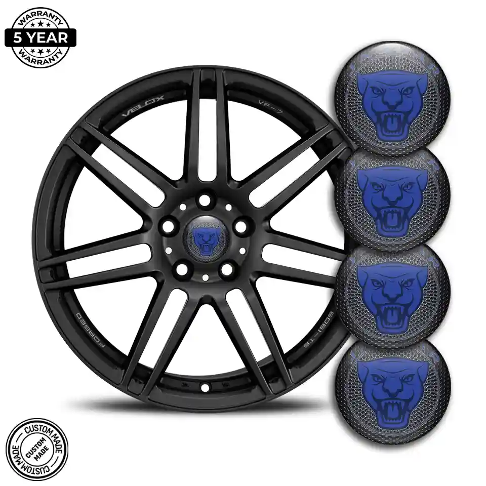 Jaguar Domed Sticker Self-Adhesive Premium Edition