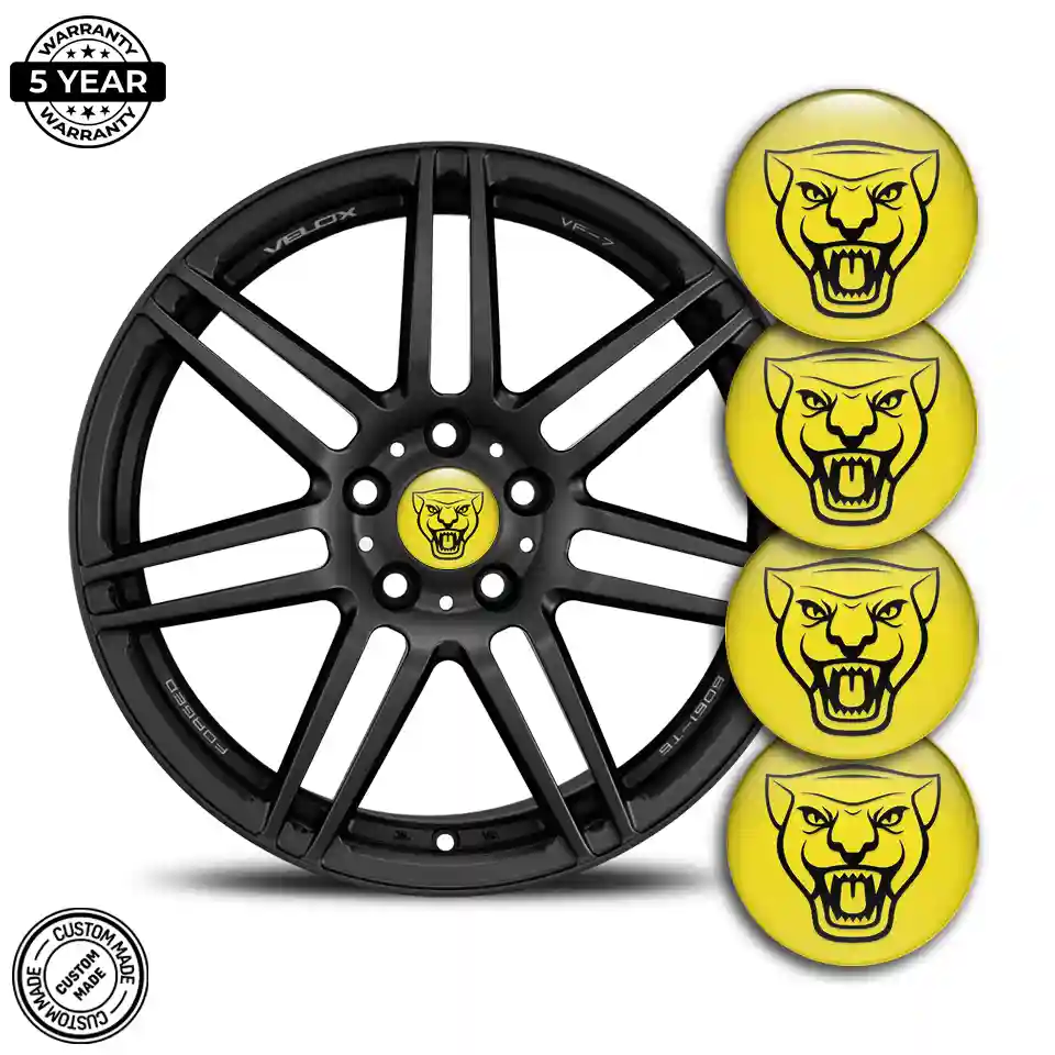 Jaguar Logo Silicone Badge Self-Adhesive Premium Edition