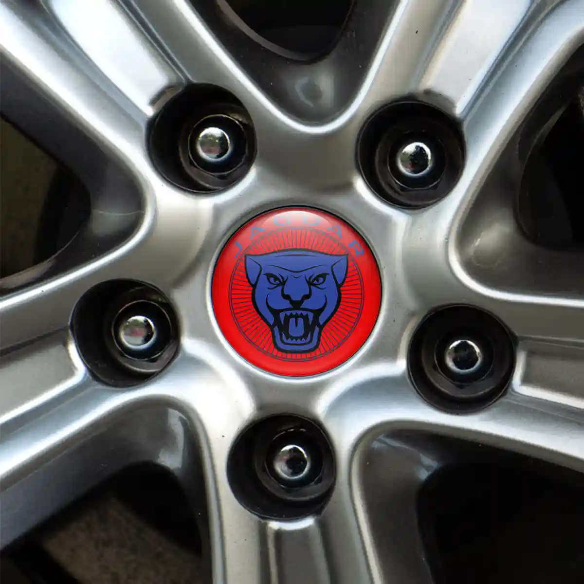 Jaguar Logo Silicone Badge Self-Adhesive Premium Quality