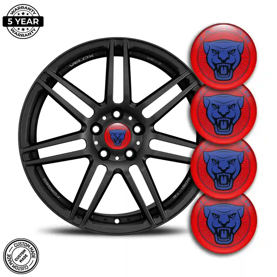 Jaguar Logo Silicone Badge Self-Adhesive Premium Quality