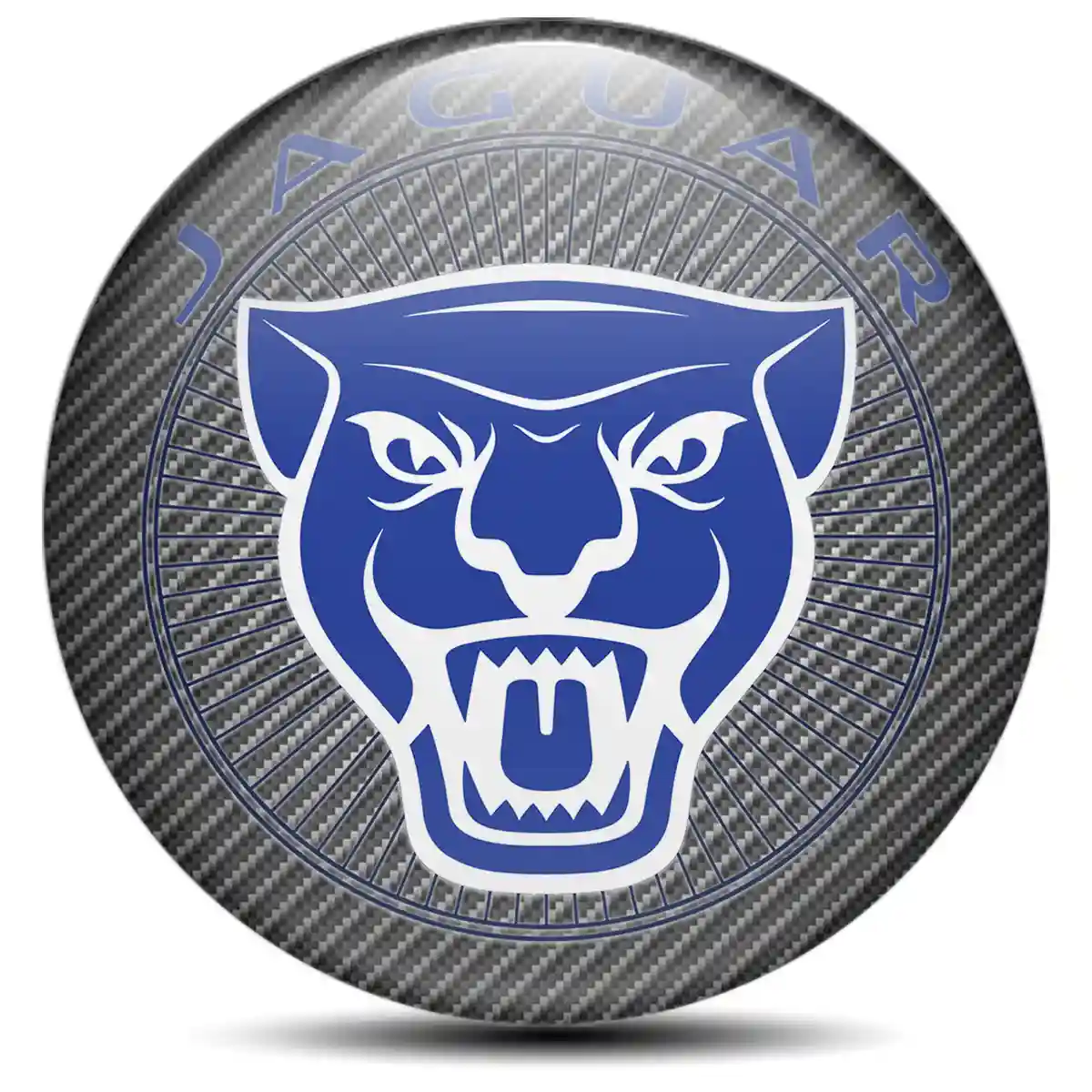 Jaguar Logo Silicone Emblem Self-Adhesive Premium Quality