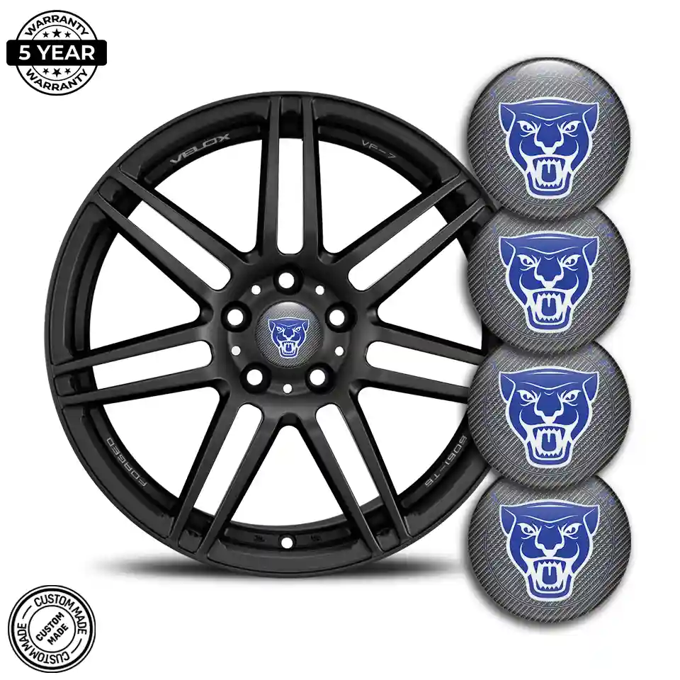 Jaguar Logo Silicone Emblem Self-Adhesive Premium Quality