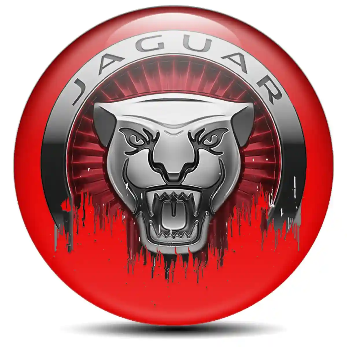 Jaguar Silicone Emblem Self-Adhesive Premium Edition