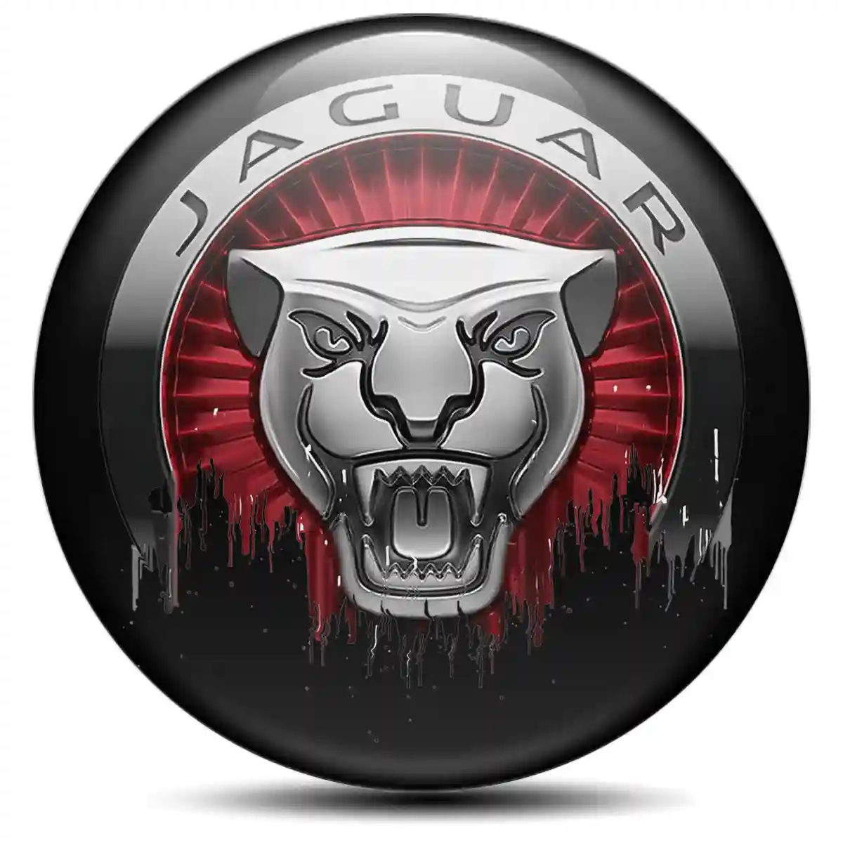 Jaguar Silicone Sticker Self-Adhesive High Quality