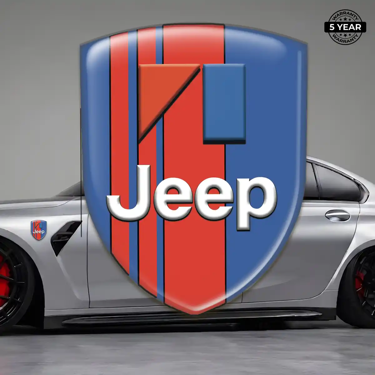 Jeep 3D Badge Sticker Cabin Style