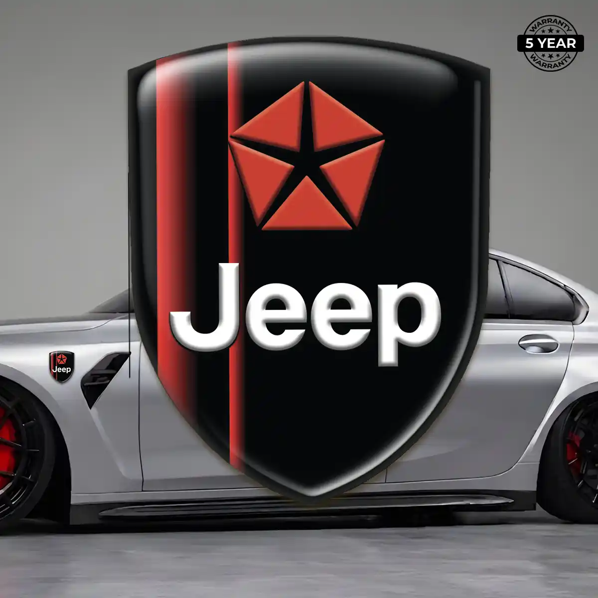 Jeep 3D Badge Sticker Deluxe Edition