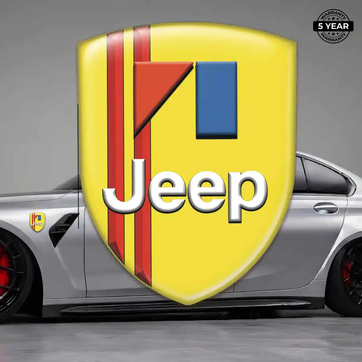 Jeep 3D Badge Sticker Elite Finish