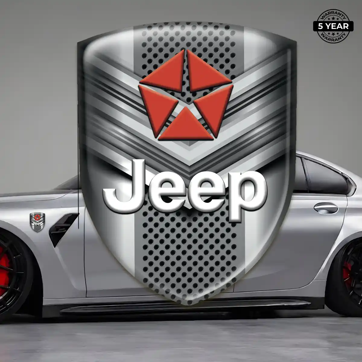 Jeep 3D Badge Sticker Exterior Luxe